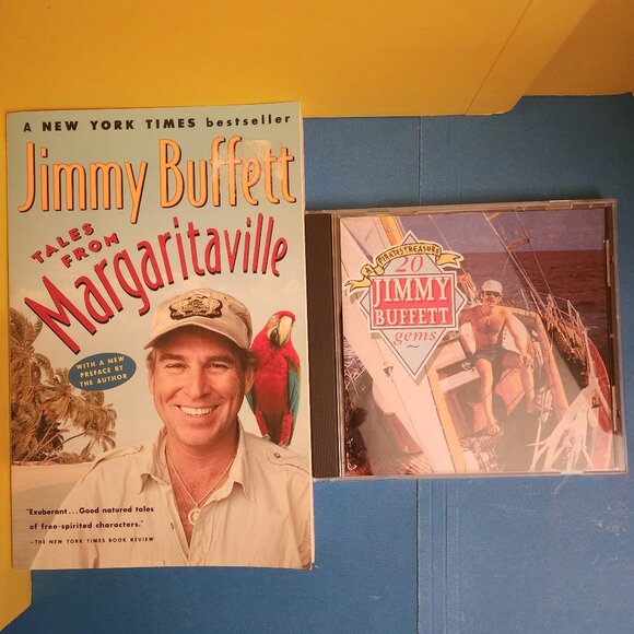 Jimmy Buffett CD + Book :A Pirates Treasure 20 Jimmy Buffett Gems Import AUS